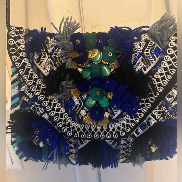 ANTIK BATIK PARIS Kilan Crossbody bag! Custom gems added for a little bling! - Picture 2 of 10